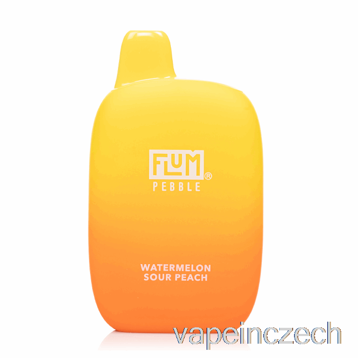 Flum Pebble 6000 Jednorázová Melounová Kyselá Broskvová Vape Bez Nikotinu